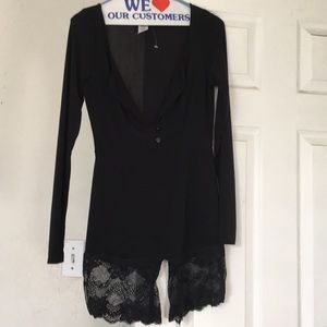 Fashion nova black rompers. Size Large. NWOT.